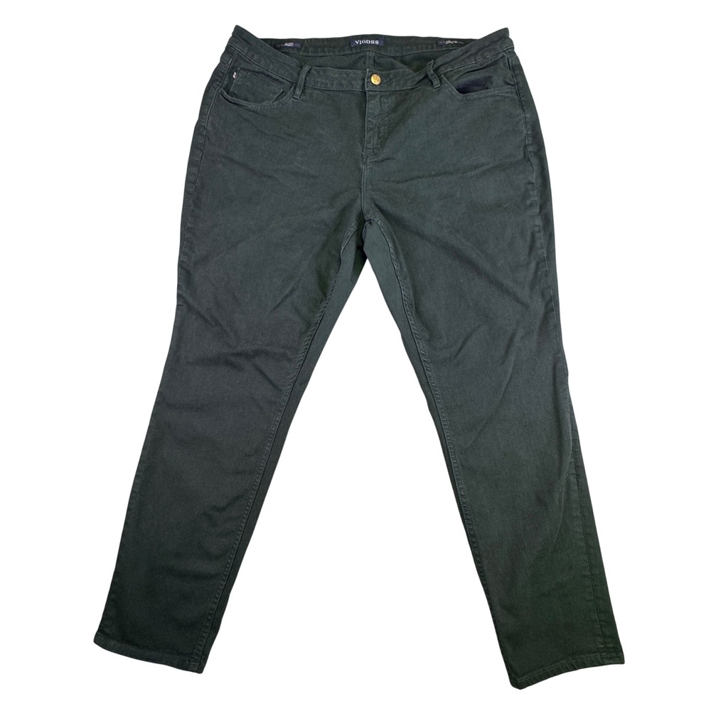 Vigoss‎ Jeans Men's 28x29 Jagger Skinny Classic Fit Denim Pants Green St Pat Day